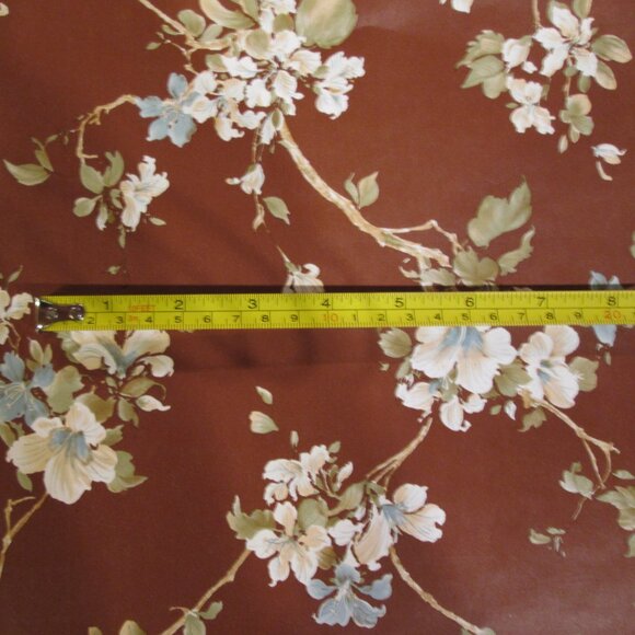 Vintage 1980s Brown Floral Wallpaper - Picture 10 of 11